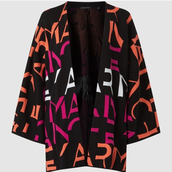 Prelove Armani Exchange Knit Cardigan Sz M - Picture 3 of 8